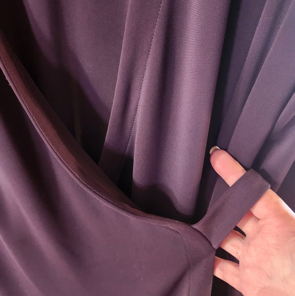 18 Ann Taylor Elegant Purple Wrap Dress - Picture 4 of 4